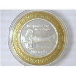 MCCARRAN AIRPORT CASINO $10 SILVER TOKEN (UNC)
