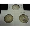 Image 2 : 1937 P/D/S WASHINGTON SILVER QUARTERS