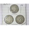 Image 1 : 1911,12 & 13 BARBER DIMES