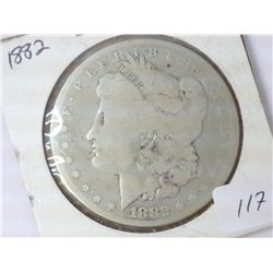 1882 MORGAN SILVER DOLLAR