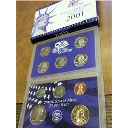 2001 US PROOF SET (WITH BOX)