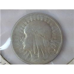 1932 POLISH SILVER 2 ZLOTE