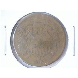 1867 TWO CENT PIECE REV. (SCRATCHED)