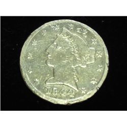 1844-D (DAHLONEGA) GOLD $5