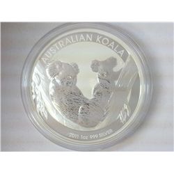 2011 AUSTRALIAN SILVER $1 KOALA PROOF