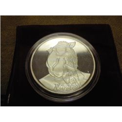 1 TROY OZ .999 FINE SILVER ROUND 1993 JOE CAMEL