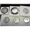 Image 1 : 6 ASSORTED WASHINGTON SILVER QUARTERS
