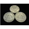 Image 2 : 1952, 52-D & 57-D FRANKLIN HALF DOLLARS