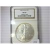 Image 1 : 1986 AMERICAN SILVER EAGLE NGC MS69
