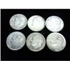 Image 1 : 6 ASSORTED SILVER ROOSEVELT DIMES