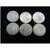 Image 2 : 6 ASSORTED SILVER ROOSEVELT DIMES