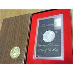 1971-S IKE SILVER DOLLAR PROOF (BROWN PACK)
