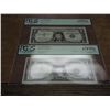 Image 1 : MR & MS. JFK 1957 $1 SILVER CERTIFICATES