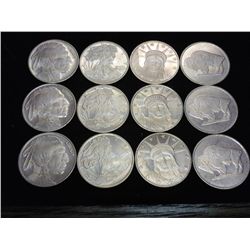 12-QUARTER OUNCE COPPER ROUNDS