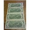 Image 2 : 4-1976 $2 FRN'S (UNC) CONSECUTIVE SERIAL NUMBERS