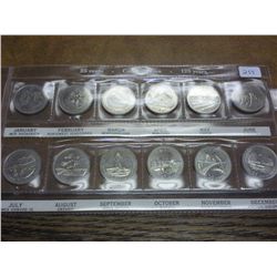 CANADA CONFEDERATION 125 YEARS 25 CENT SET (UNC)