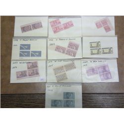 10 ASSORTED US POSTAGE STAMP SETS 40'S-60'S