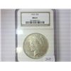 Image 1 : 1923 PEACE SILVER DOLLAR NGC MS61