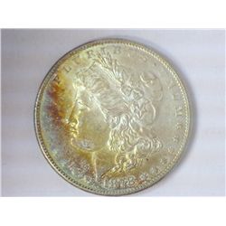 1878-S MORGAN SILVER DOLLAR (UNC) (TONED)
