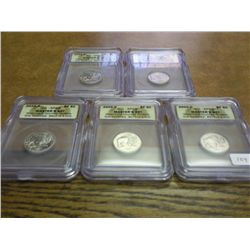 5-2005-P BISON NICKELS ICG SP69