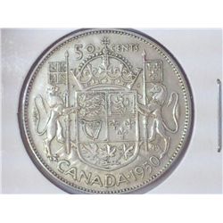 1950 CANADA SILVER 50 CENTS