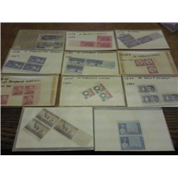 11 PACKS OF UNUSED US POSTAGE 1956-75