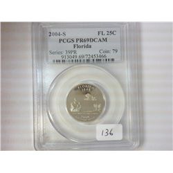 2004-S FLORIDA QUARTER PCGS PR69 DCAM