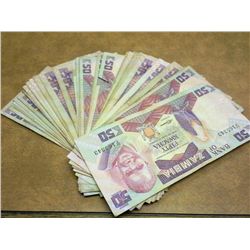 40 ZAMBIA 50 KWACHA NOTES