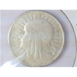 1933 POLISH SILVER 2 ZLOTE