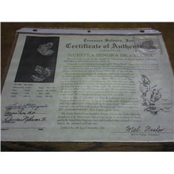 ATOCHA SILVER 4 REALES WITH CERTIFICATE OF