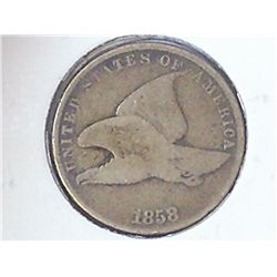1858 FLYING EAGLE CENT SMALL LETTER