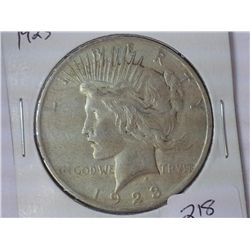 1923 PEACE SILVER DOLLAR