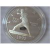 Image 1 : 1992-S OLYMPIC BASEBALL SILVER DOLLAR PROOF