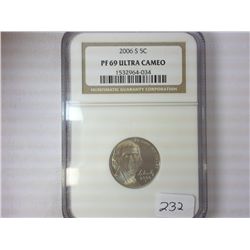2006-S JEFFERSON NICKEL NGC PF69 ULTRA CAMEO