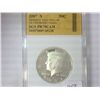 Image 1 : 2007-S SILVER KENNEDY HALF DOLLAR SGS PR70 CAM