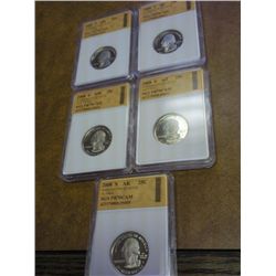ALL 5-2008-S STATE QUARTERS SGS PR70 CAMS