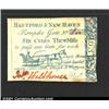 Image 1 : Connecticut Hartford & New Haven Turnpike 6 cents, 3 mills (1799) Gem New.