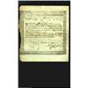 Image 1 : Massachusetts Treasury Certificate, 6% Interest due March 1, 1781 Extremely Fine.