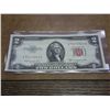 Image 1 : 1953-D $2 US NOTE RED SEAL (HOLE IN CORNER)
