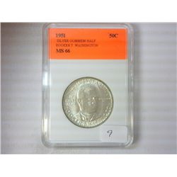 1951 BOOKER T. WASHINGTON HALF MS66