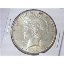 1922 PEACE SILVER DOLLAR