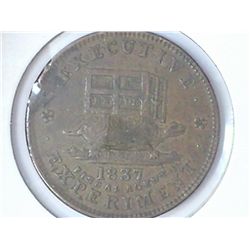 1837 HARD TIMES TOKEN "ILLUSTRIOUS PREDECESSOR"