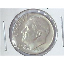 ERROR 1965 (CLIPPED) PLANCHET ROOSEVELT DIME