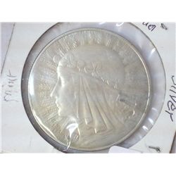 1933 POLISH SILVER 10 ZLOTYCH