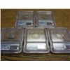 5 ICG BUFFALO NICKEL SLABS (1927,30,36,36-D & 37)