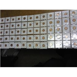 60 ASSORTED MINOR LINCOLN ERRORS & RPMS (UNC)