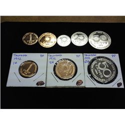 8-1972 TRINIDAD PROOF COINS