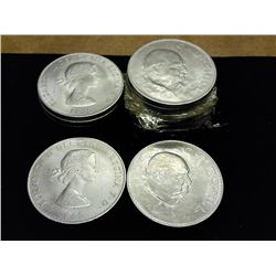 12-1965 GREAT BRITAIN CHURCHILL CROWNS