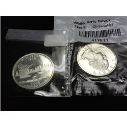 1995-S & 2005-S SILVER WASHINGTON QUARTERS PROOF