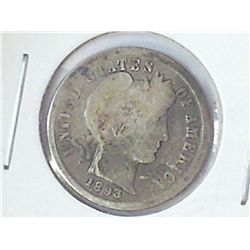 1893-S BARBER DIME (BETTER DATE)
